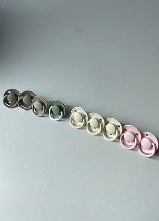 Пустушки bibs de lux silicone 0-36 місяці