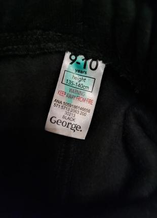 Черные трикотажные шорты на флисе george2 фото