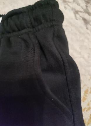 Черные трикотажные шорты на флисе george8 фото