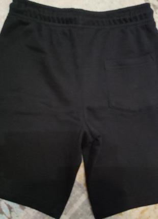 Черные трикотажные шорты на флисе george7 фото