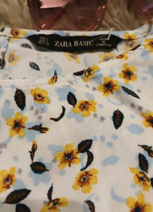 Блуза женская бренд zara basic, 100%вискоза.2 фото