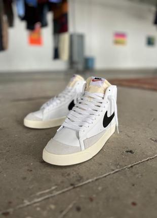 Мужские кроссовки nike blazer mid white 40-41-42-43-44-452 фото