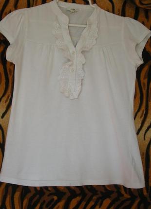 Супер блуза белоснежная,р.48-160грн.1 фото
