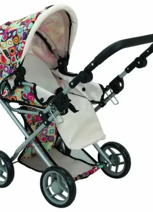 Коляска для ляльки 2 в 1 todsy "mary", кольорова