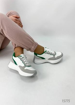 Жіночі кросівки, екошкіра/еконубук7 фото