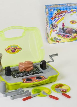 Игровой набор barbecue set гриль в кейсе световые и звуковые эффекты