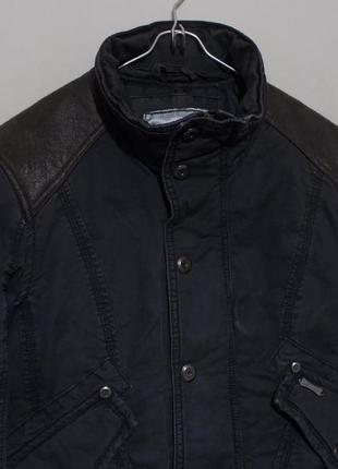 Куртка парка джинсовая утепленная мытая серая 'jet lag' 52р