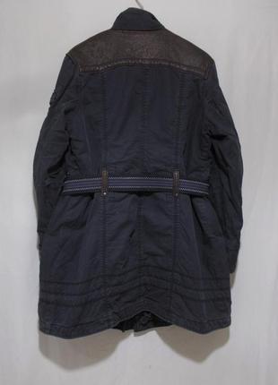 Куртка парка джинсовая утепленная мытая серая 'jet lag' 52р3 фото