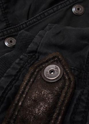 Куртка парка джинсовая утепленная мытая серая 'jet lag' 52р