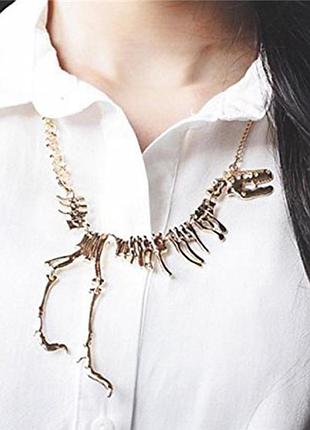 Необычное колье динозавр, тираннозавр