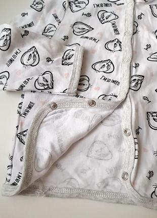 Кофта с капюшоном хлопок р.74-80 4