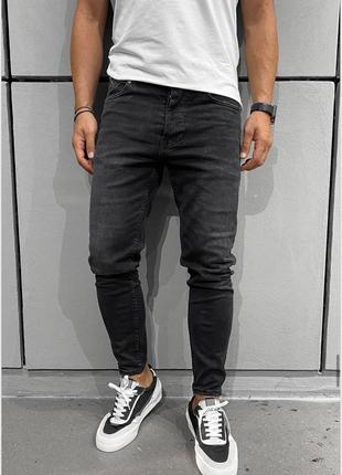 Повседневные мужские джинсы / черные джинсы для мужчин2 фото