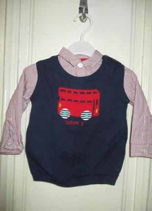 Рубашка 9-12 мес.рост 80см