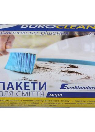 Пакунки для сміття buroclean eurostandart міцні чорні 35 л 100 шт. (4823078922861)1 фото