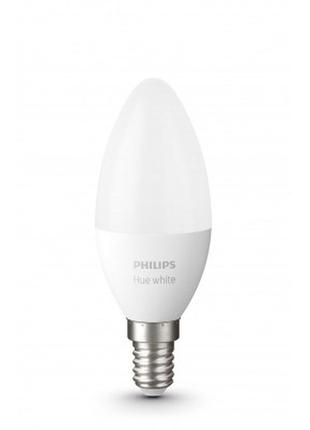 Розумна лампочка philips hue e14, white, bt, dim (929002039903)2 фото