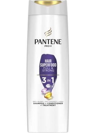 Шампунь pantene pro-v 3 в 1 объемные и крепкие 360 мл (8001090861870)