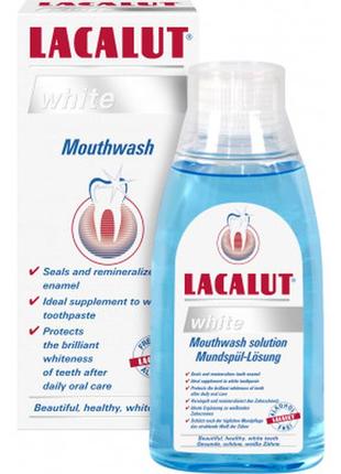 Ополкаскувач для ротової порожнини lacalut white 300 мл (4016369666920)