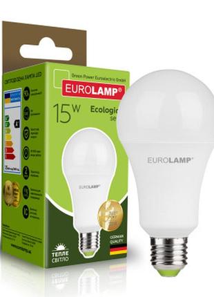 Лампочка eurolamp led а70 15 w e27 3000 k 220 v (led-a70-15272(p))