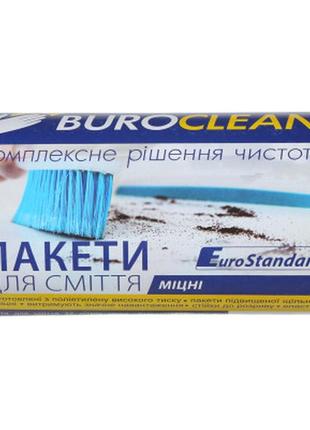 Пакунки для сміття buroclean eurostandart міцні чорні 35 л 50 шт. (4823078922854)