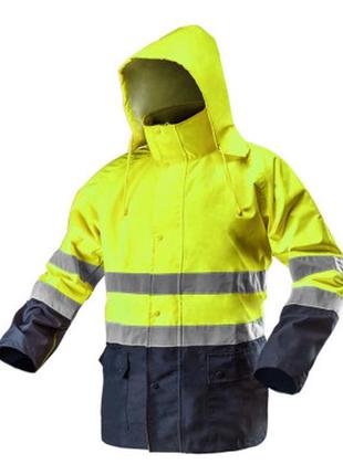 Куртка робоча neo tools підвищеної видимості, oxford 300 d, жовта, р. (81-720-xl)