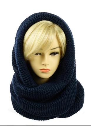 Тёплый зимний шарф хомут1 фото