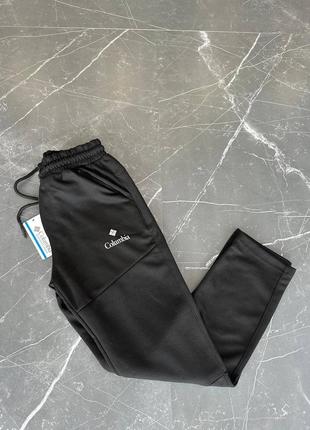 Весенние чёрные спортивные штаны брюки columbia чорні весняні штани коламбія3 фото