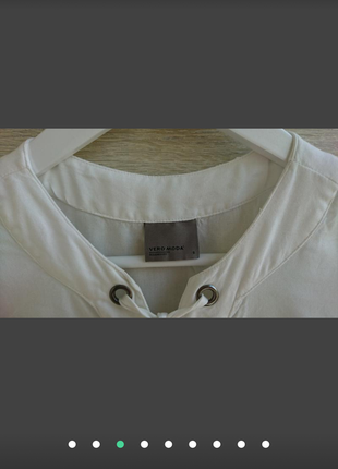 Рубашка белая vero moda размер s3 фото