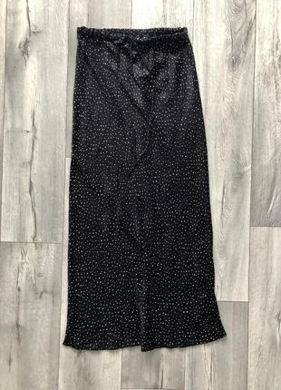 Zara миди юбка из вискозы женская длинная