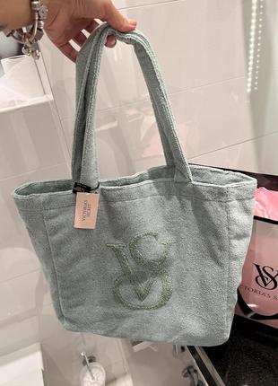 Зелена оксамитова велюрова сумочка шопер tote bag7 фото