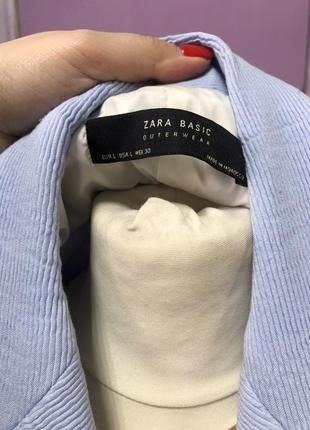 Бомбезне пальто блакитне zara підкладка4 фото