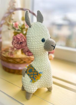Мягкая игрушка лама/альпака ручной работы 3