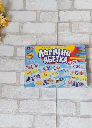 Логический алфавит пазлы двусторонние danko toys