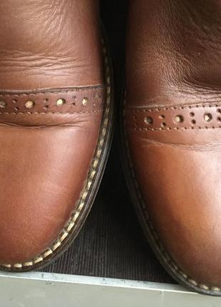 Кожаные коричневые ботинки челси 5th avenue7 фото