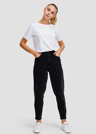 Джинсы мом pull bear с высокой талией