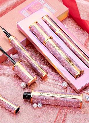 Набір 2 в 1 підводка фломастер та туш для вій qic eyeliner+mascara 36h lasting waterproof