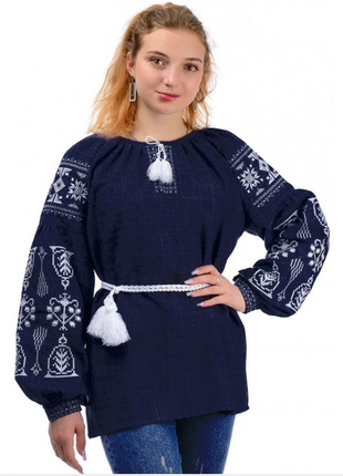 Женская сорочка вышиванка "купава",  размеры s - 3xl8 фото