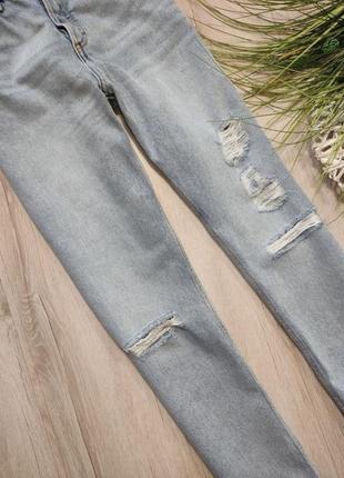Джинсы монские monki голубые плотный джинс размер 26 s3 фото