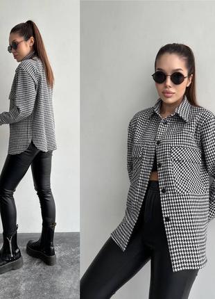 Сорочка жіноча - стильна рубашка в клітинку5 фото