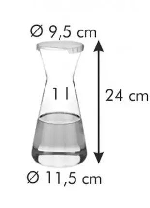 Графин tescoma uno vino 1л (695498)9 фото