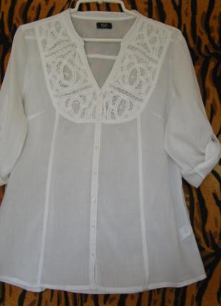 Супер блуза білосніжна,р. 14,індія-220грн.