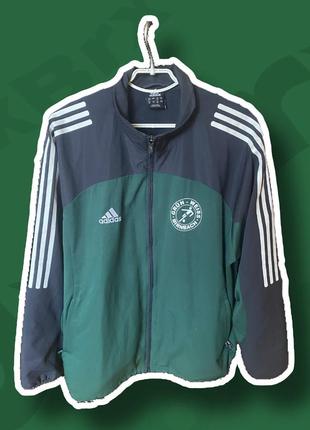 Спортивная ветровка adidas xgrün weiss birnbach