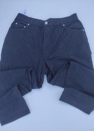 Серые женские коттоновые брюки 46-48р ( р-111)7 фото