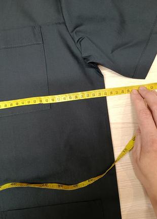 Чоловічий медичний топ,куртка 46-48 р чорний колір з тонкої сорочкової тканини2 фото