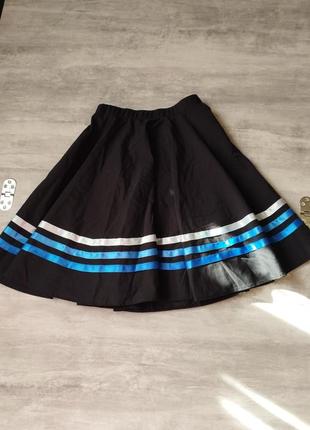 Шопенка юбка для танцев,народно-характерная длинная юбка из хлопка2 фото