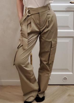 Брюки штани карго бавовняні жіночі cargo pants reserved5 фото