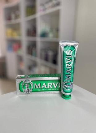 Зубная паста "классическая мята" с ксилитол marvis classic strong mint + xylitol 85мл