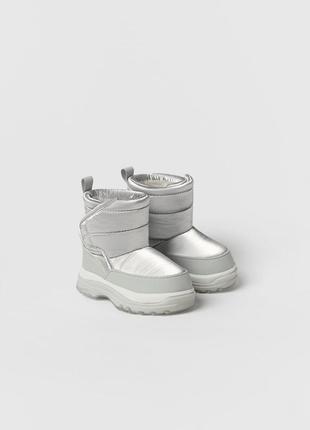 Чобітки сапожки зимові зара 27 zara