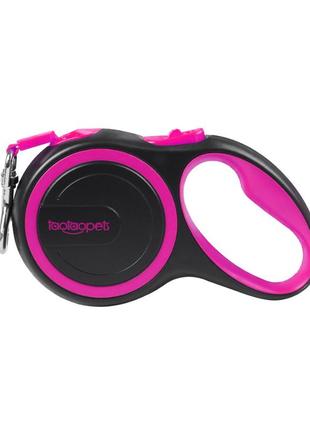 Повідець рулетка для собак taotaopets 173320 3 m pink