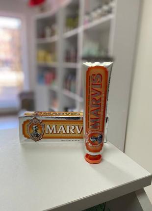 Зубная паста "мята и имбирь", с ксилитом marvis ginger mint 85мл