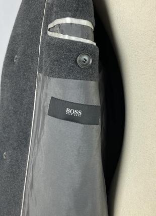 Чоловіче вовняне пальто hugo boss stratus wool nylon cashmere coat9 фото